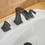 8 in. Widespread 2-Handle Waterfall Bathroom Sink Faucet in Oil Rubbed Bronze W123247656