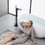 Single-Handle Freestanding Floor Mount Roman Tub Faucet Bathtub Filler with Hand Shower in Matte Black W123247697
