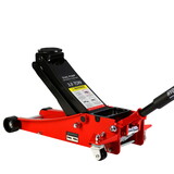 3t Low Profile Jack, Red and Black, Ultra Low Floor Jack with Dual Pistons Quick Lift Pump, Car Jack Hydraulic AutoLifts for Home Garage, Truck Jack Hydraulic Lifting range 3.3