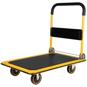 Platform Truck Hand Truck Large Size Foldable Dolly Cart for Moving Easy Storage and 360 Degree Swivel Wheels 660lbs Weight Capacity P-W1239126278