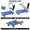 Dolly Cart Platform Truck 660lbs Folding Foldable Push Cart Dolly Flatbed Dolly Metal with Wheels Hand Trucks Platform Truck Luggage Cart Heavy Duty Rolling Tool Cart W1239126281