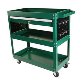 3 Tier Rolling Tool Cart, Heavy Duty Utility Cart Tool Organizer with Storage Drawer, Industrial Commercial Service Tool Cart for Mechanics, Garage, Warehouse & Repair Shop W1239132624