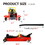 Floor Jack, 2 Ton Low Profile Floor Jack, 3t jack stand Tire Repair Kit Heavy Duty Steel Racing Floor Jack with Single Piston Quick Lift Pump, Floor Jack Lifting Range 3.3"-15.2" W1239P194423