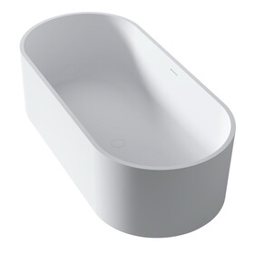 Solid surface bathtub matt white W1240120455