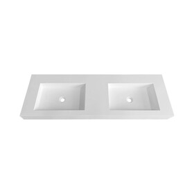 60inch Solid surface double basin with mounting screw W1240140314