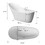 70" 30"Solid Surface Bathtub Matte White Color W1240P154114