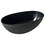 1400mm free standing artificial stone solid surface bathtub Matte Black W1240P163430