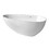 W1240P187047 Gloss White+Solid Surface+Oval+Bathroom+Freestanding Tubs