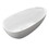 W1240P187991 Gloss White+Solid Surface+Oval+Bathroom+Freestanding Tubs