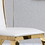 Leatherette Unique Design Backrest Dining Chair with Stainless Steel Legs Set of 2 W124157738