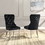 Modern Velvet Dining Chairs Set of 2, Tufted Accent Upholstered Chairs Wingback Armless Side Chair W124157793
