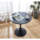 Black Round Dining Table, 31.5