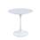 Modern White Round Dining Table, 31.5" Diameter Solid Metal Base Coffee Table W124165049