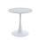 Modern 23.6" Diameter Solid Metal Base White Round End Table W1241P154314