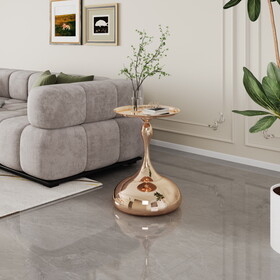 Luxury Design Iron End Table, Minimalist Round Side Table for Small Space P-W1241P156683