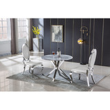 Round Marble Table for Dining Room/Kitchen, 1.02