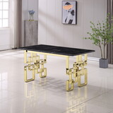 Contemporary Rectangular Marble Table, 0.71