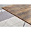 Rectangle MDF Dining Table, Printed Walnut Table Top and Black Metal Base W1241S00159