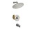 10" Round Rain Shower Head Systems with Waterfall Tub Spout, Brushed Nickel,Wall Mounted shower W1243102465