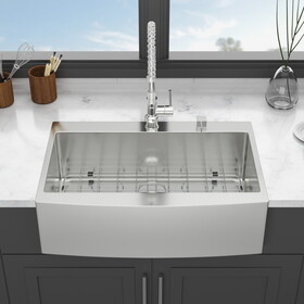 33 Drop in Farmhouse Sink - 33*22*10 inch Kitchen Sink Stainless Steel 16 gauge Topmount Apron Front Kitchen Sink