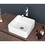 15x15 inch White Ceramic Square Vessel Bathroom Sink W1243124768