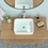 19"x15" Rectangle Vessel Bathroom Sink and Brushed Nickel Single Lever Faucet Combo W1243124827