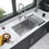 33 inch Undermount Sink - 33"x19"x10" Undermount Stainless Steel Kitchen Sink 16 Gauge 10 inch Deep Single Bowl Kitchen Sink Basin W1243130737