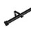 Window Single Curtain Rod- Adjustable sizes: 28"-48", Black W1243137300