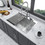 Stainless Steel Drop in Kitchen Sink - 25 inch Drop-in Topmount Sinks 16 Gauge R10 Tight Radius Deep Single Bowl 25" Basin Sink W124353882