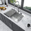 30X22 inch Kitchen Sink Drop in 16 Gauge Stainless Steel 30" Single Bowl Topmount Kitchen Sink Basin W124353883