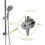 Shower Set - 10inch Overhead Shower and Hand Shower, Round Shower Set, Dual Shower Heads, Chrome W124357627
