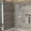 Ceiling Shower set - 10 inch square Shower set, Dual Shower heads, Brushed Nickel W124357677