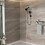 Multi Function Dual Shower Head - Shower System with 4.7" Rain Showerhead, 8-Function Hand Shower, Matte Black W124362287