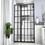 Shower Door 34" W x 72" H Single Panel Frameless Fixed Shower Door, Open Entry Design in Matte Black W124366447