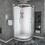 Shower Door 36" x 75" Framed Tub Shower Enclosure in Chrome W124366453