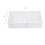 24"x16" White Ceramic Rectangular Vessel Bathroom Sink W124366965