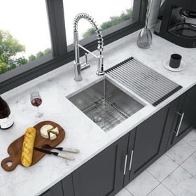13 inch Undermount Sink - 13"x15"x9" Undermount Stainless Steel Kitchen Sink 16 Gauge 9 inch Deep Single Bowl Kitchen Sink Basin W124370585