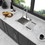 15 inch Drop in Kitchen Sink - 15 "x 15" Kitchen Sink Stainless Steel 18 Gauge Workstation Sink Drop-in Topmount Single Bowl Kitchen Sink W124371303