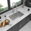 30 inch Undermount Sink - 30"x18"x9" Undermount Stainless Steel Kitchen Sink 18 Gauge 9 inch Deep Single Bowl Kitchen Sink Basin W124371304