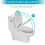 Ceramic One Piece Toilet,Single Flush with Soft Clsoing Seat W124377195