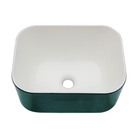 16x12 inch Ceramic Square Vessel Bathroom Sink W1243P147960