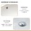 16.5"x13.4" White Ceramic Oval Undermount Bathroom Sink with Overflow W1243P147971