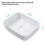 20x15 inch White Ceramic Rectangular Vessel Bathroom Sink W1243P168302