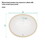 18"x15" White Ceramic Oval Undermount Bathroom Sink with Overflow W1243P168577