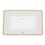 21"x13" White Ceramic Rectangular Undermount Bathroom Sink with Overflow W1243P168709