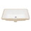 21"x13" White Ceramic Rectangular Undermount Bathroom Sink with Overflow W1243P168709