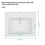 24"x19.7" White Rectangular Single Vanity Top with 1 Faucet Hole and Overflow (Sink Only) W1243P168724