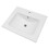 24"x19.7" White Rectangular Single Vanity Top with 1 Faucet Hole and Overflow (Sink Only) W1243P168724