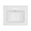 24"x19.7" White Rectangular Single Vanity Top with 3 Faucet Hole and Overflow (Sink Only) W1243P168727