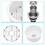 28 inch Dual Mounted Single Bowl Ceramic Circular Kitchen Sink with Drain assembly and Bottom grid W1243P203926